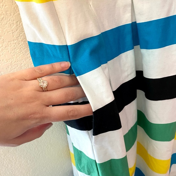 NINE WEST Striped A-Line Tank Dress- Retro Summer - Picture 6 of 13